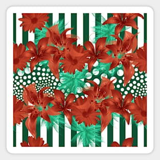 red flowers Magnet